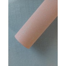 Глиттерный фоамиран 2 мм  20*30 см перламутровый нежно-персиковый, цена за лист